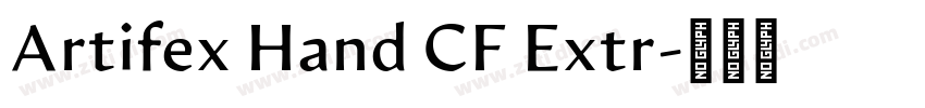 Artifex Hand CF Extr字体转换